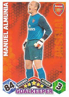 Manuel Almunia Arsenal 2009/10 Topps Match Attax #1